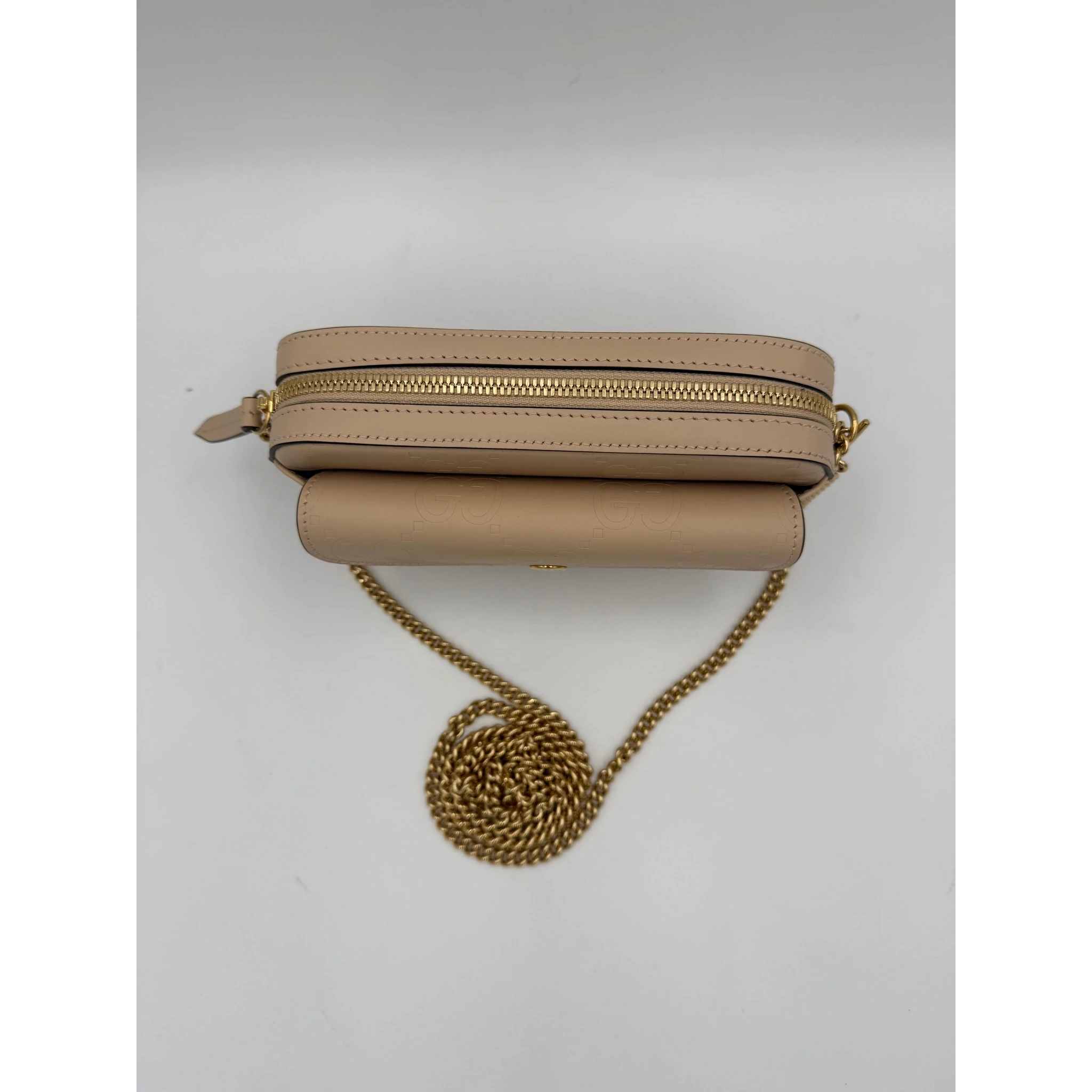GUCCI GG Jumbo Beige with Front Pocket Shoulder Bag
