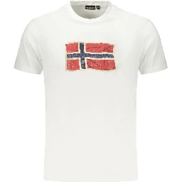 White Cotton Men's T-Shirt