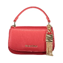 Rosso Poliuretano Donna Bag With Contrast Details