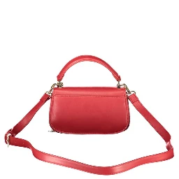 Rosso Poliuretano Donna Bag With Contrast Details