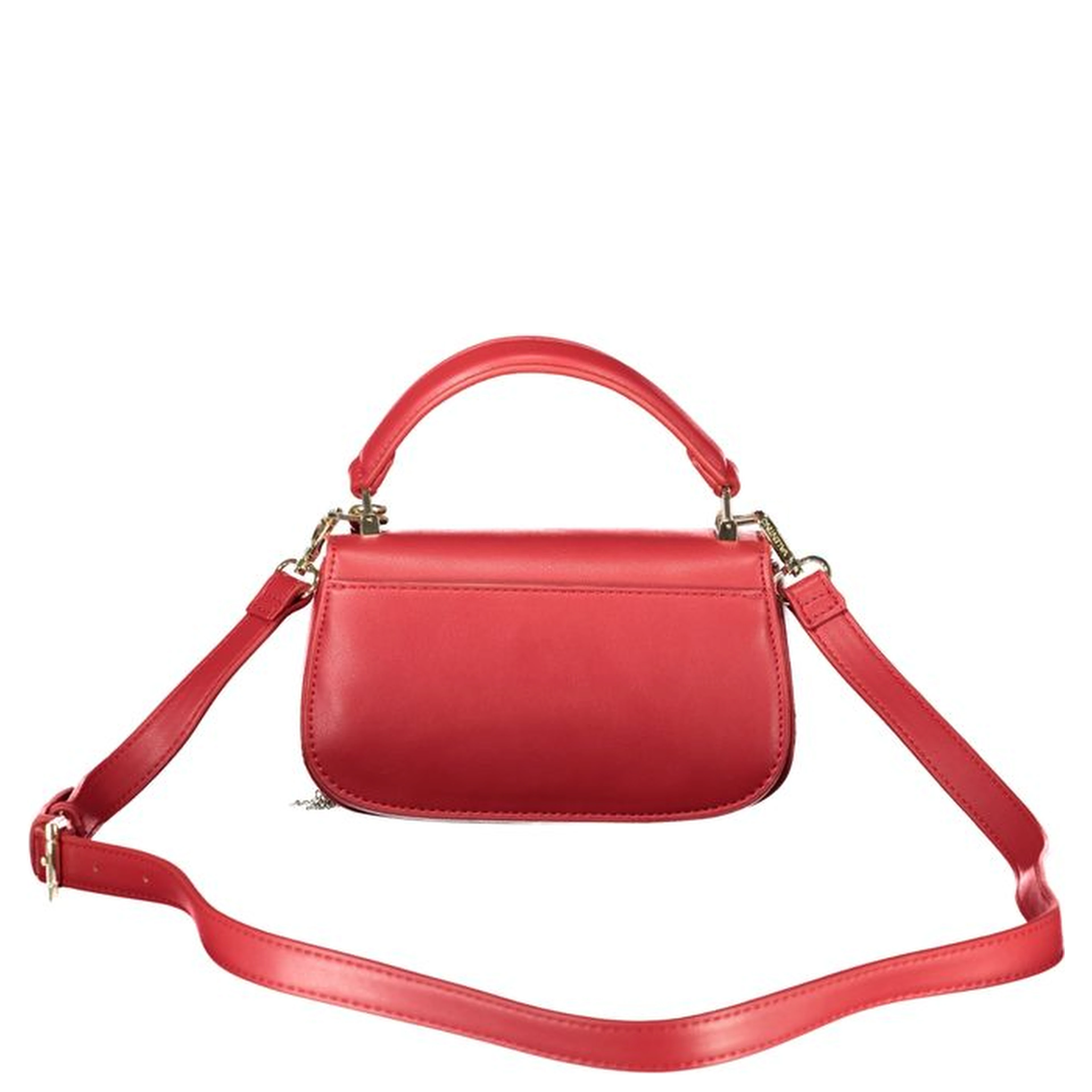 Rosso Poliuretano Donna Bag With Contrast Details
