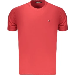 Red Cotton Men's T-Shirt