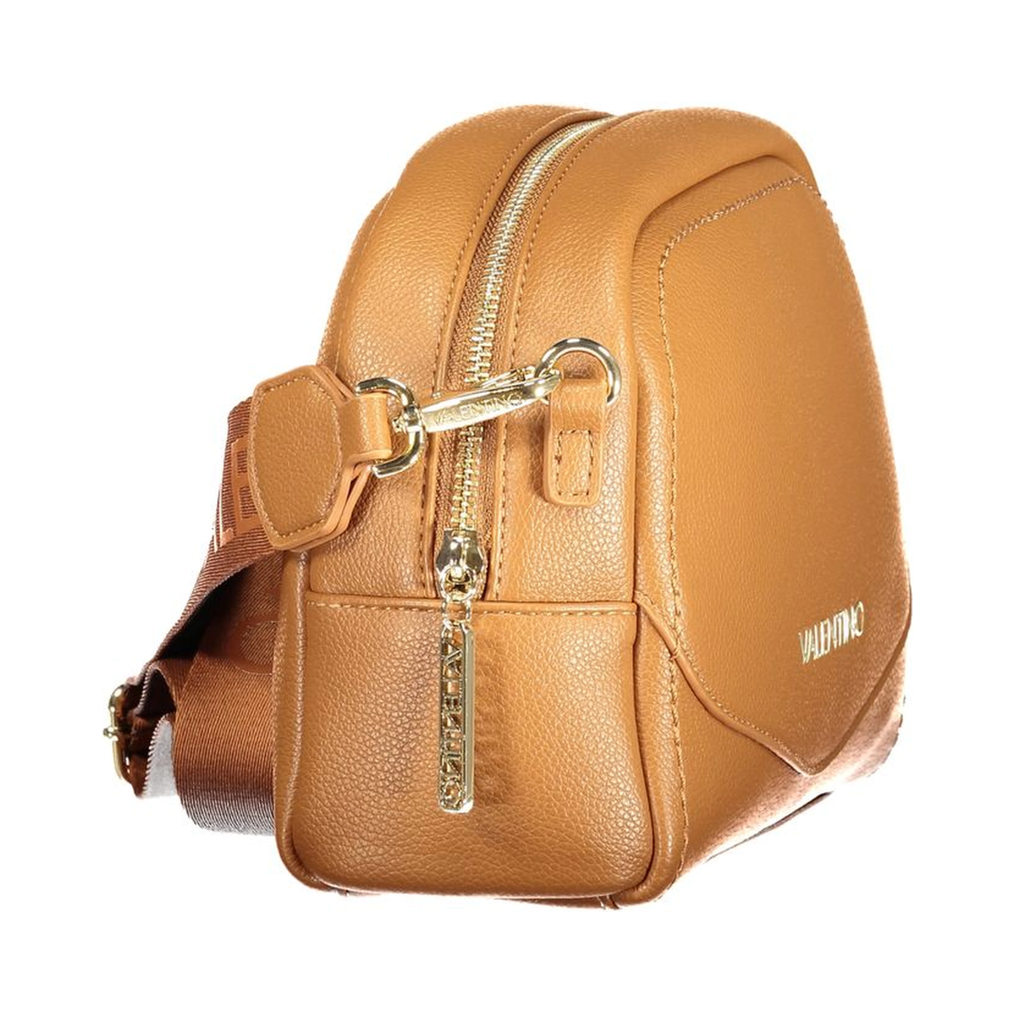 Brown Polyurethane Women's Bag