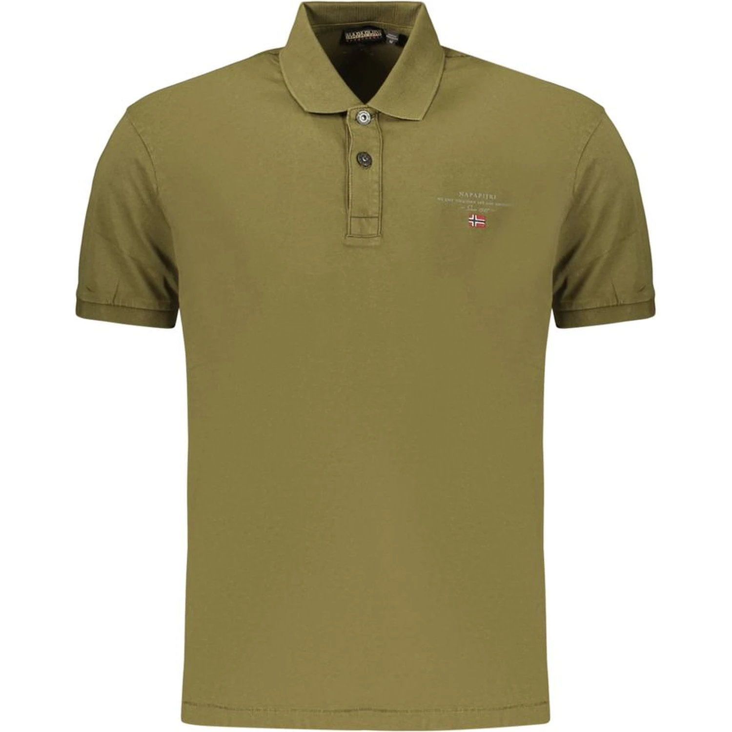 Green Cotton Men's Polo Shirt