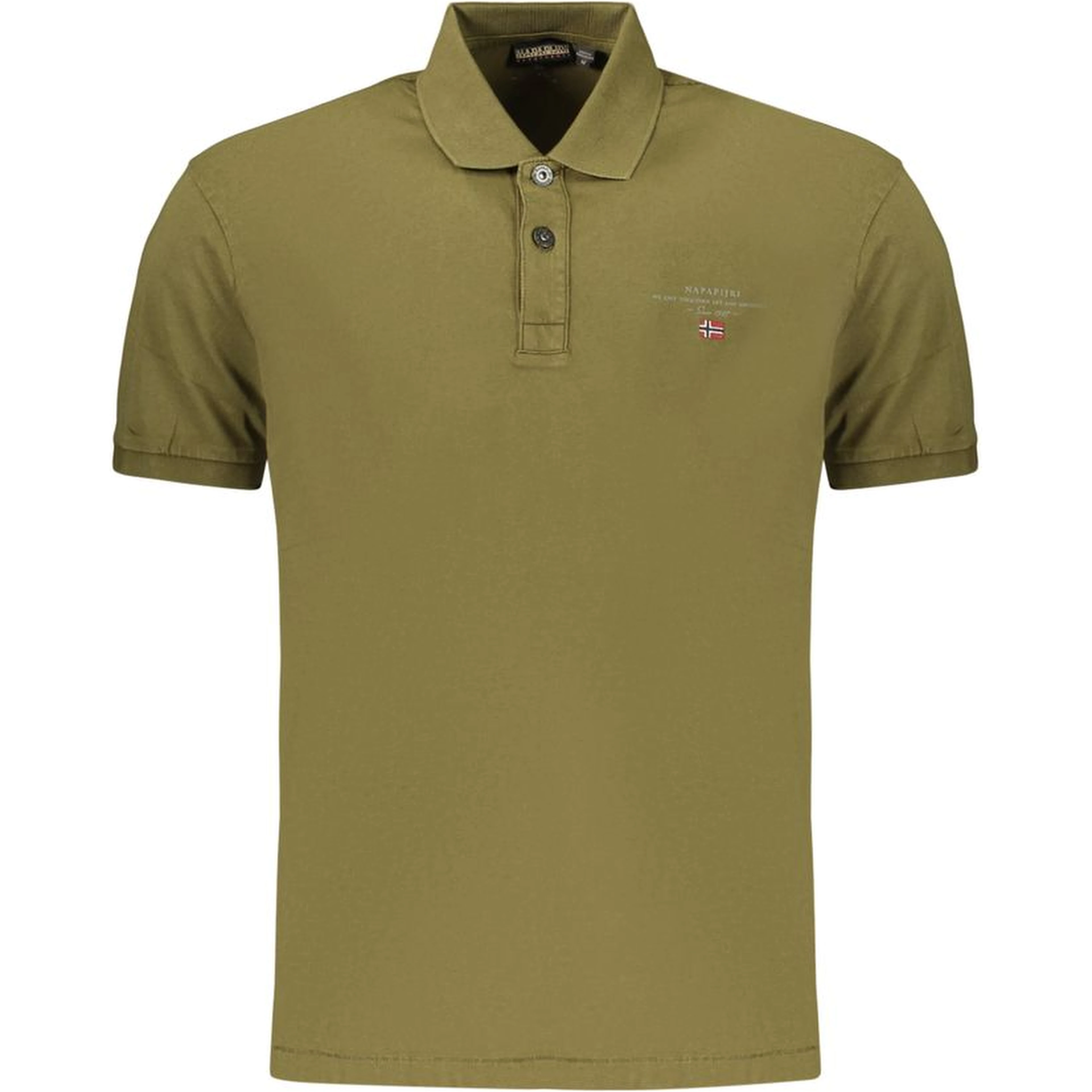Green Cotton Men's Polo Shirt