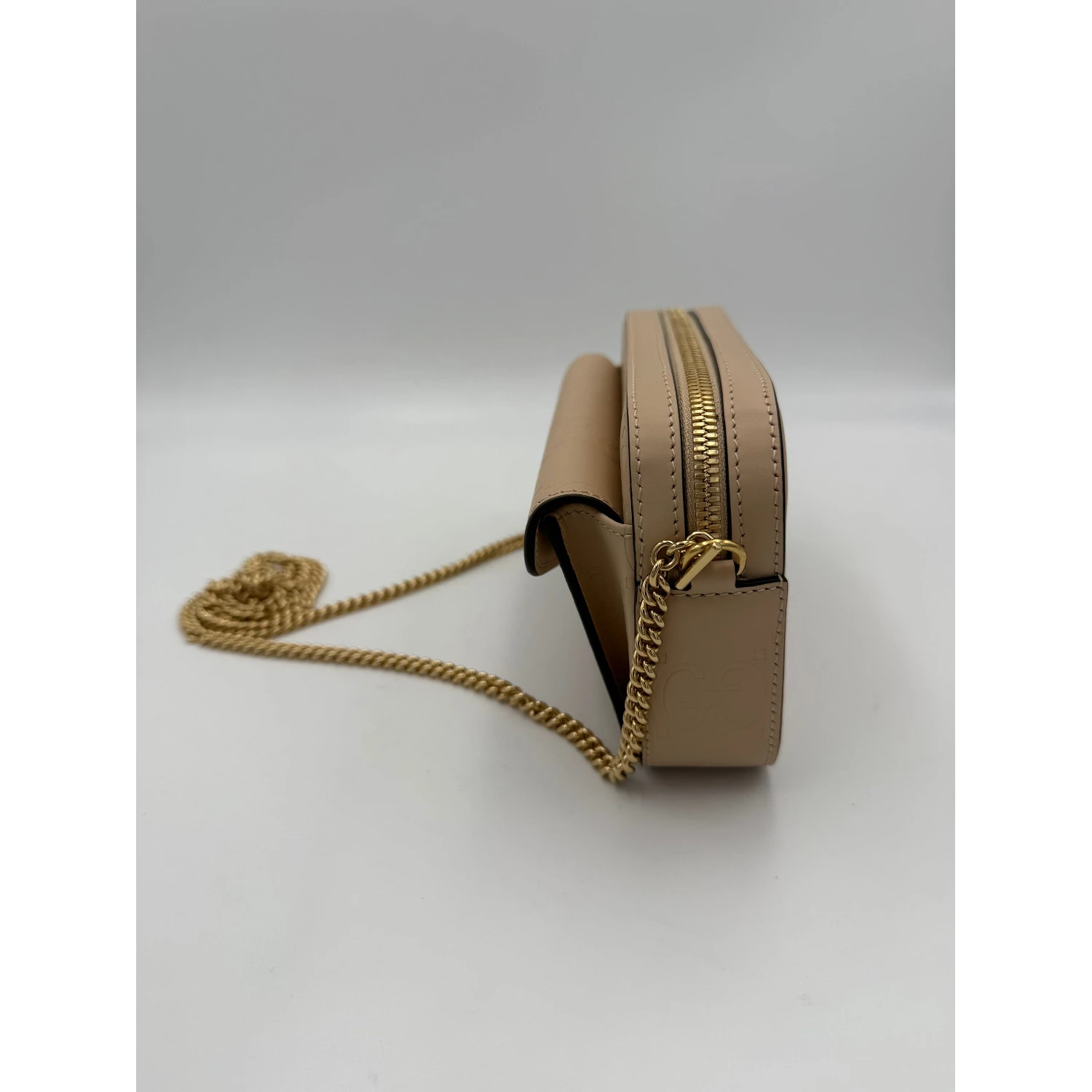 GUCCI GG Jumbo Beige with Front Pocket Shoulder Bag