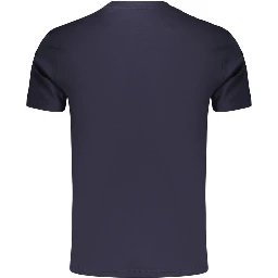 Blue Cotton Men's T-Shirt