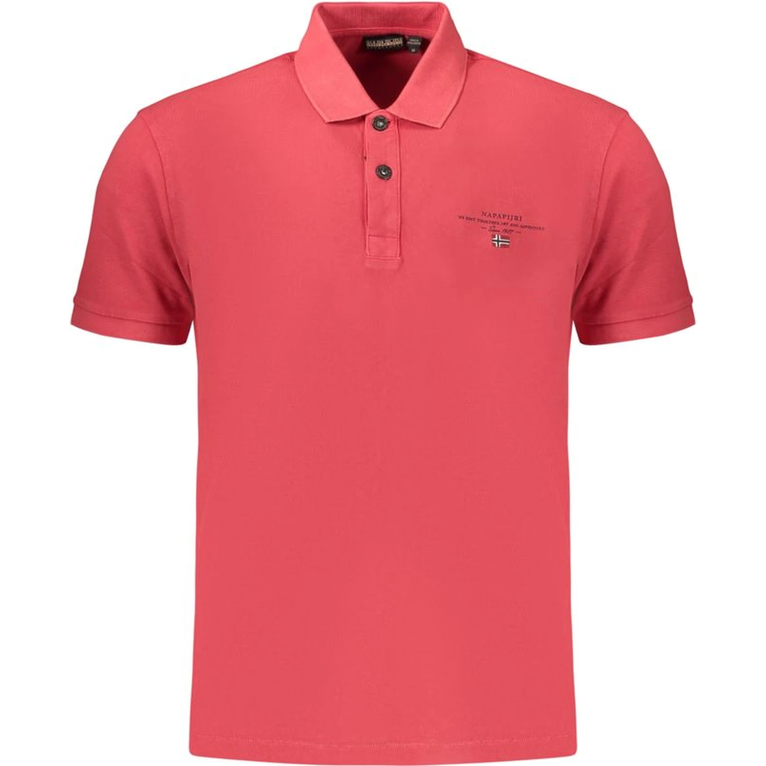 Red Cotton Men's Polo Shirt