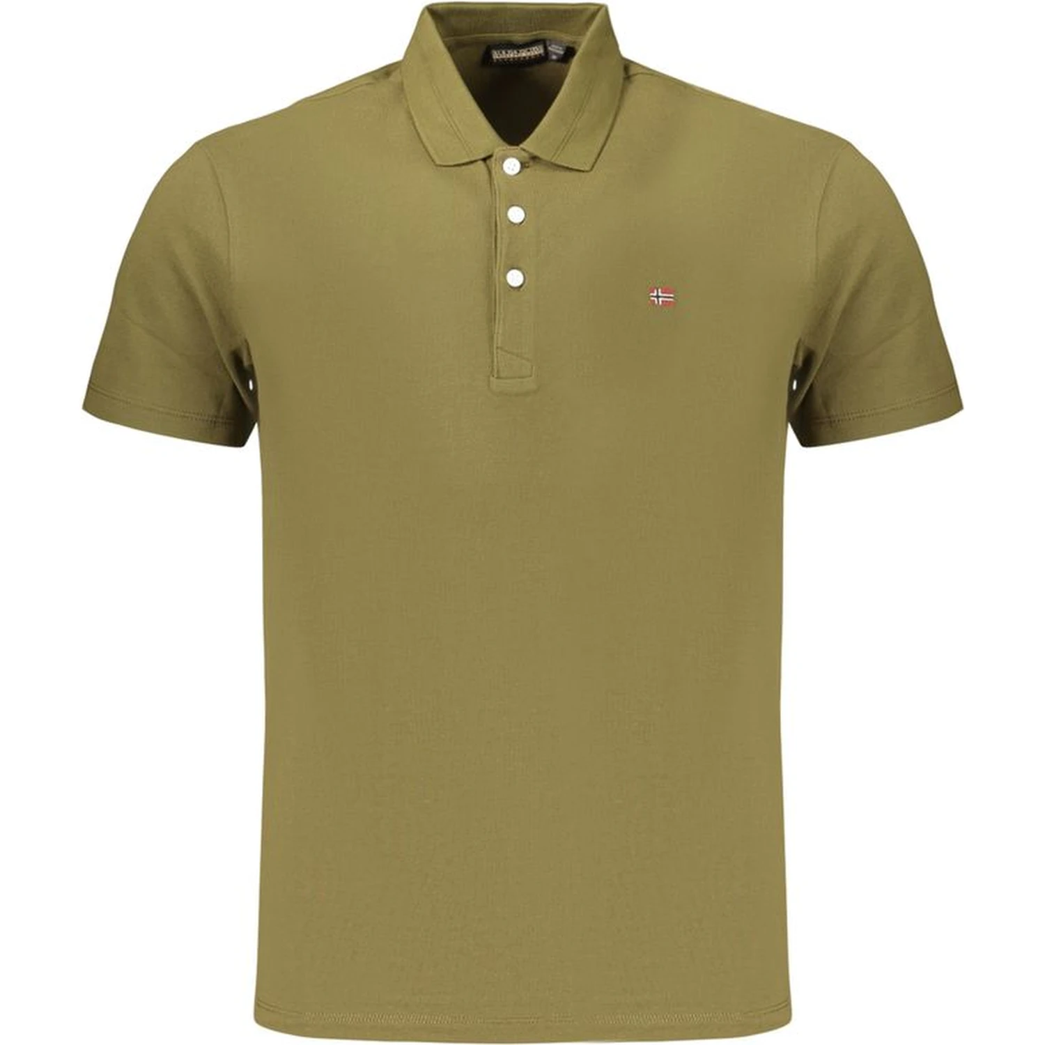Green Cotton Men's Polo Shirt