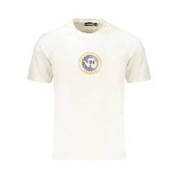 White Cotton Men's T-Shirt
