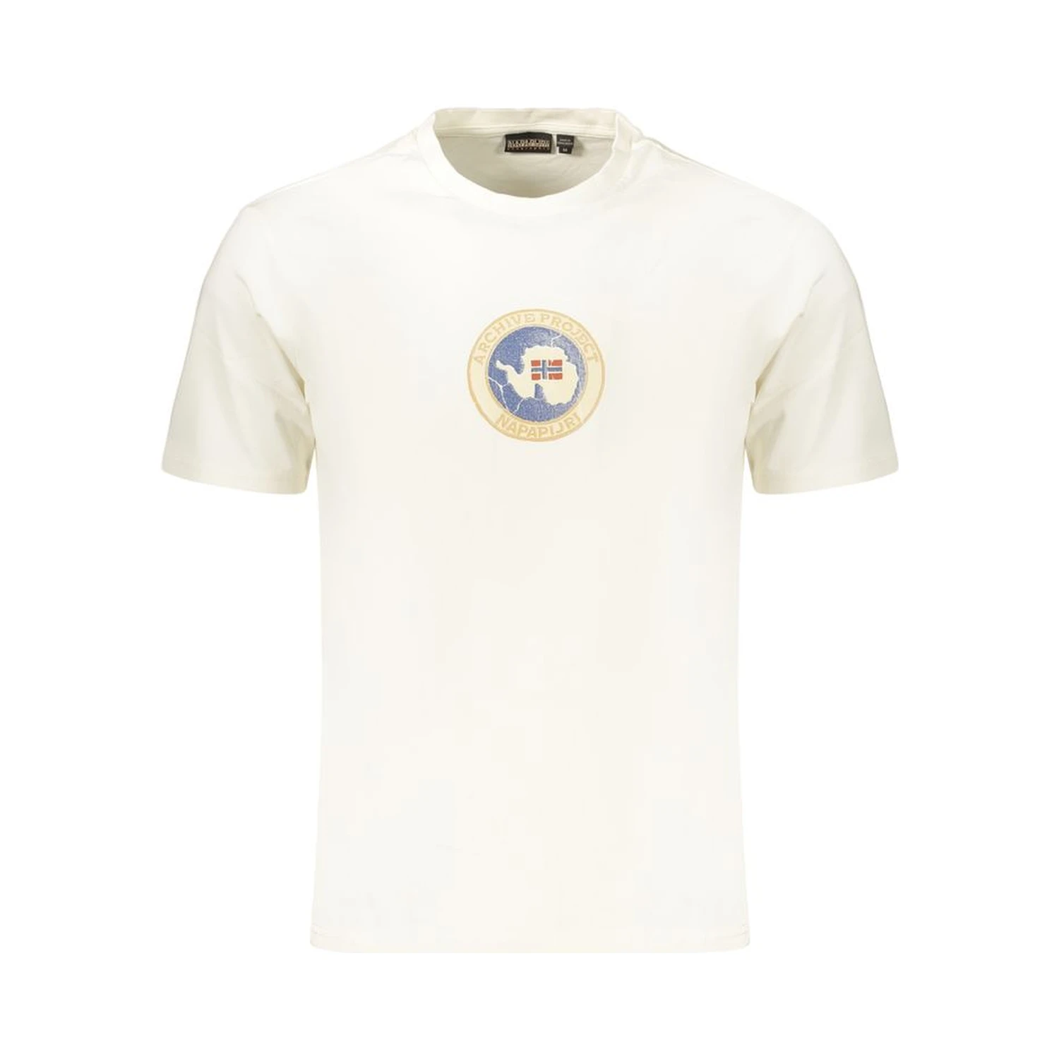 White Cotton Men's T-Shirt