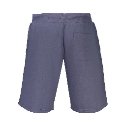 Blue Cotton Mens Sweatpants