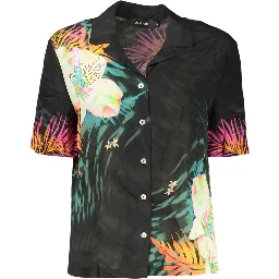 Black Viscose Womens Shirt