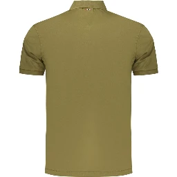 Green Cotton Men's Polo Shirt