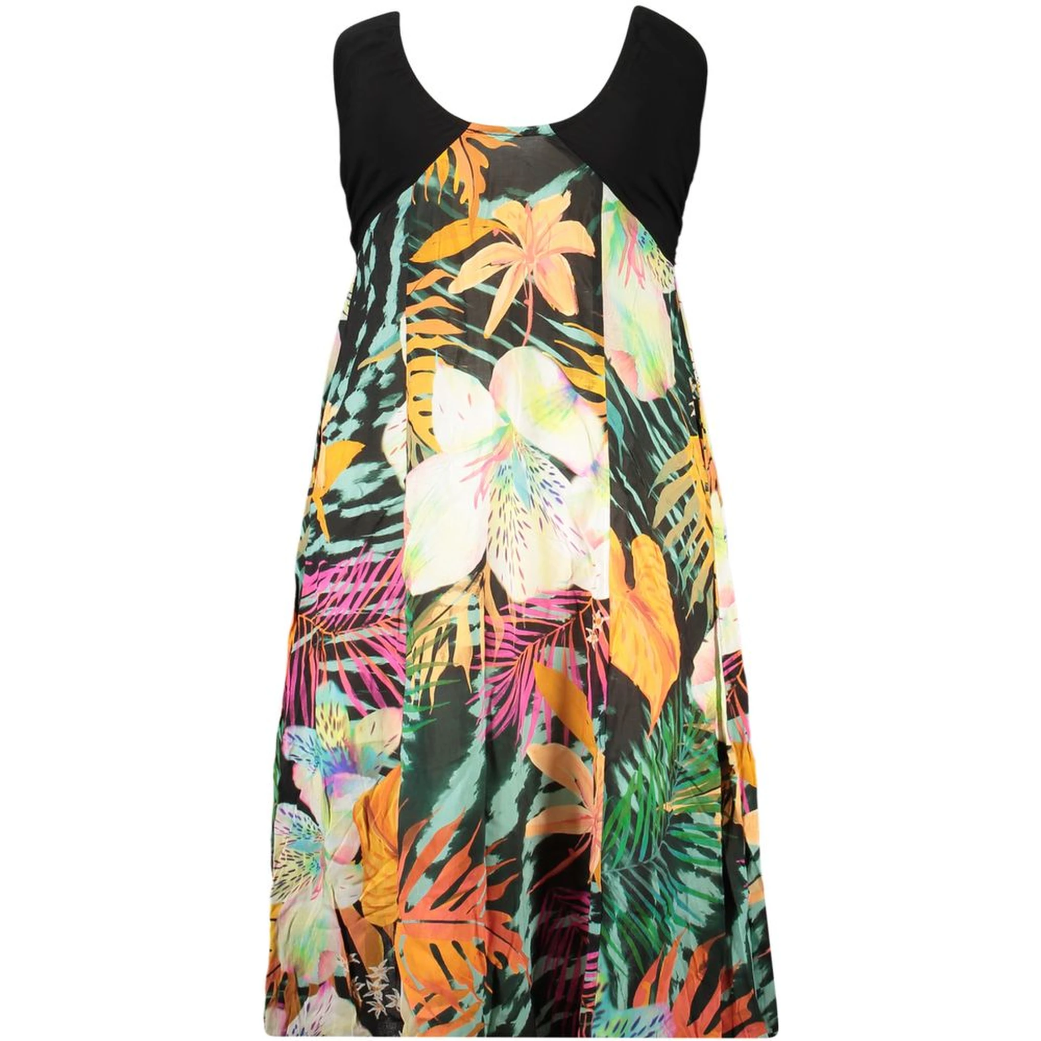 Black Viscose Women's Dress