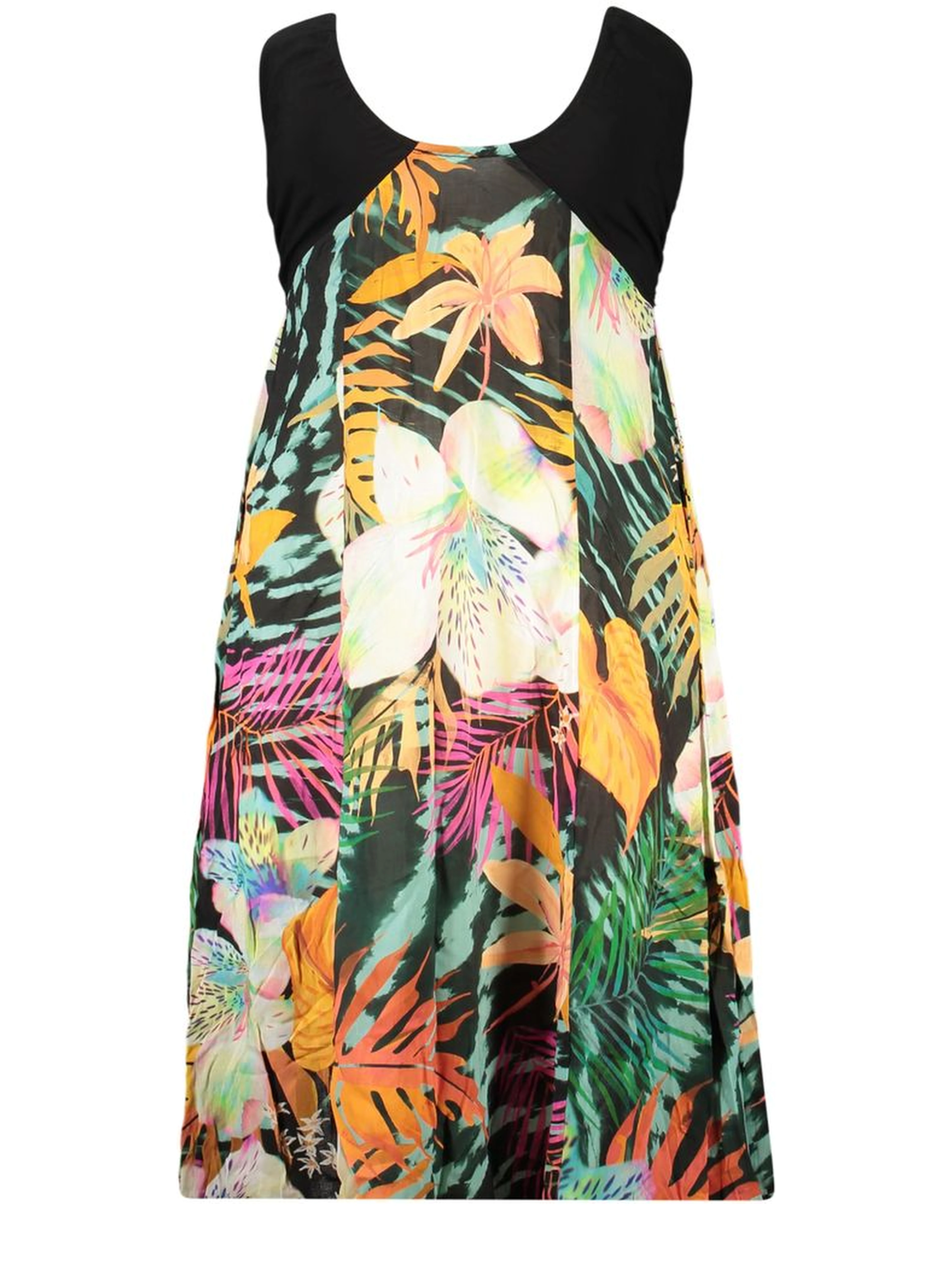 Black Viscose Women's Dress