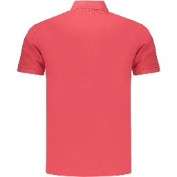 Red Cotton Men's Polo Shirt
