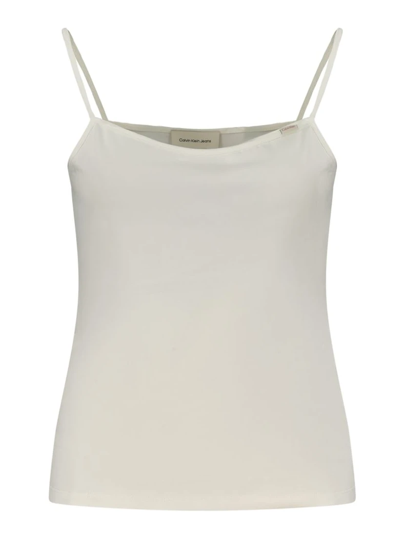 White Cotton Womens Tank