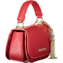 Rosso Poliuretano Donna Bag With Contrast Details