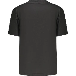 Black Cotton Womens T-Shirt