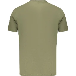 Green Cotton Men's T-Shirt