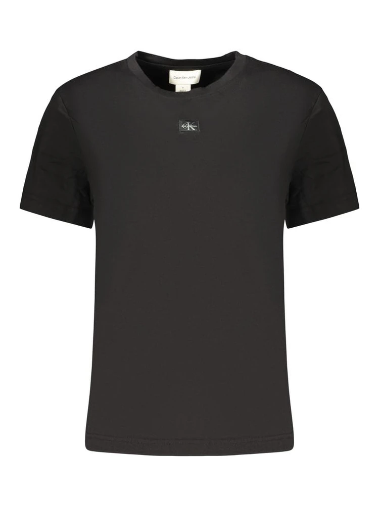 Black Cotton Womens T-Shirt