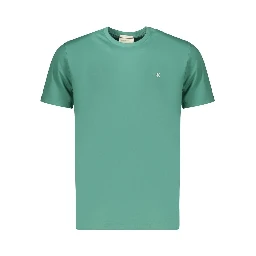 Green Cotton Mens T-Shirt