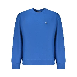 Blue Cotton Men's Sweatshirt