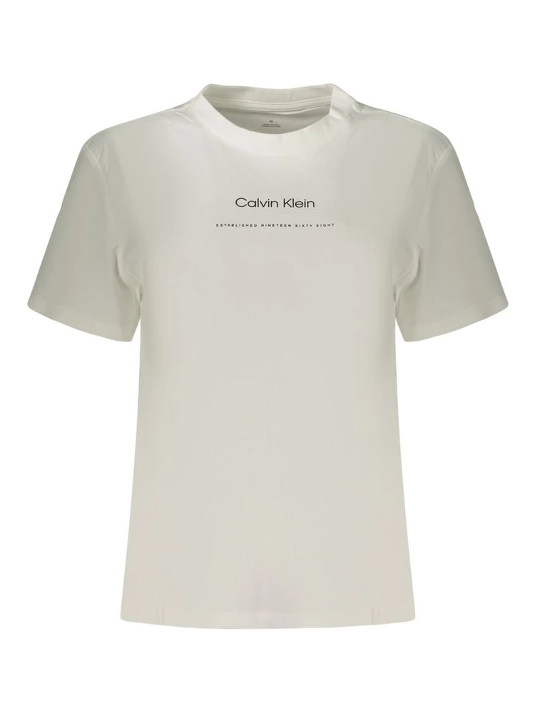 White Cotton Women T-Shirt