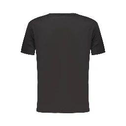 Black Cotton Womens T-Shirt
