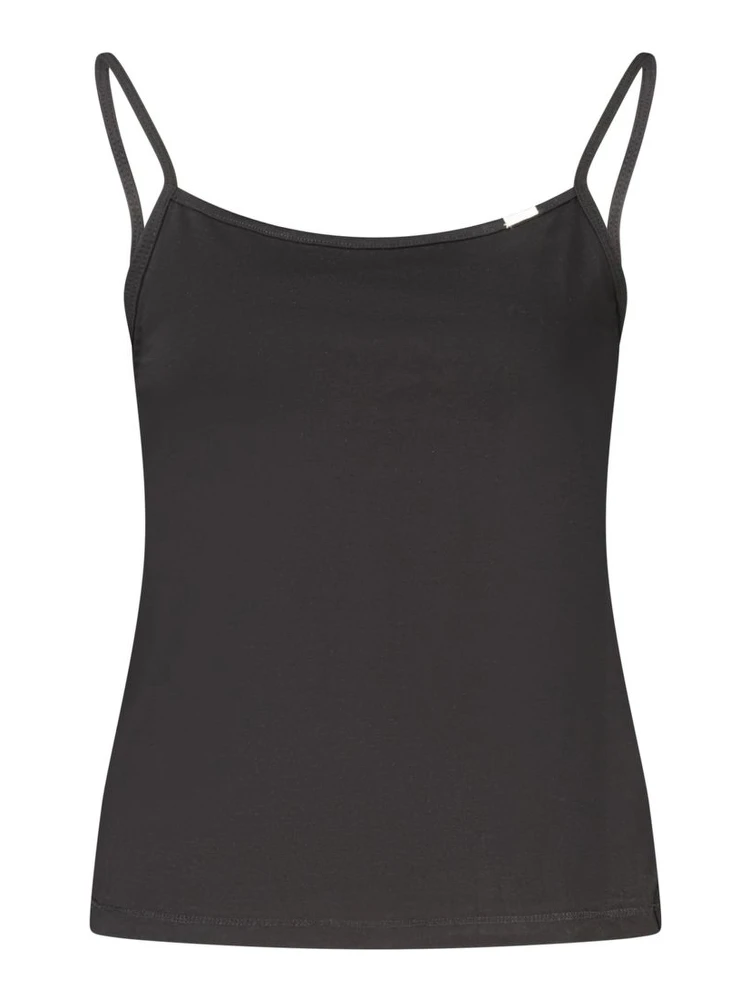 Black Cotton Women's Tank