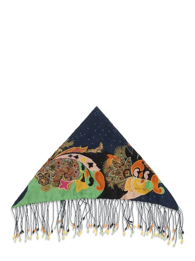 Multicolor Silk Scarf