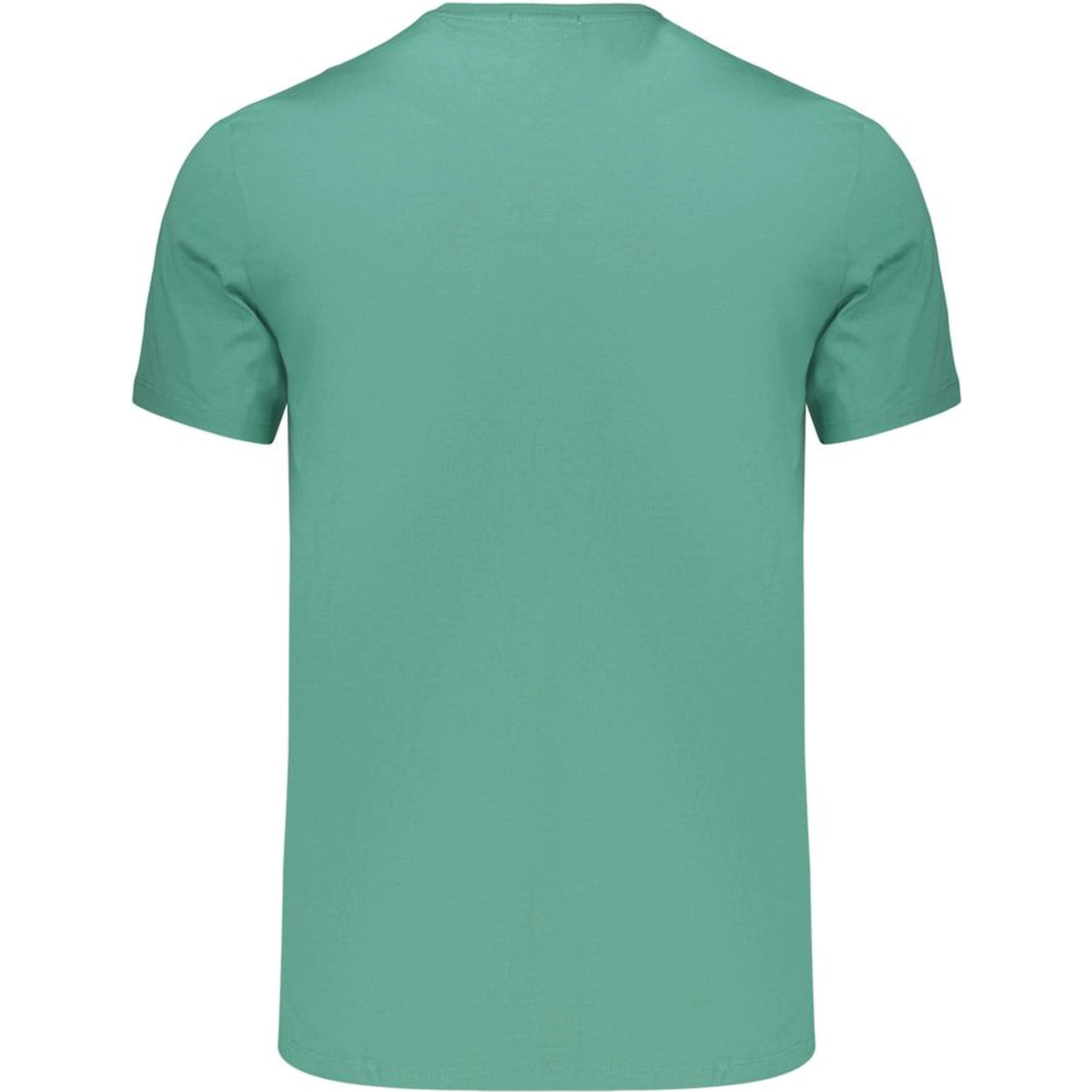 Green Cotton Mens T-Shirt