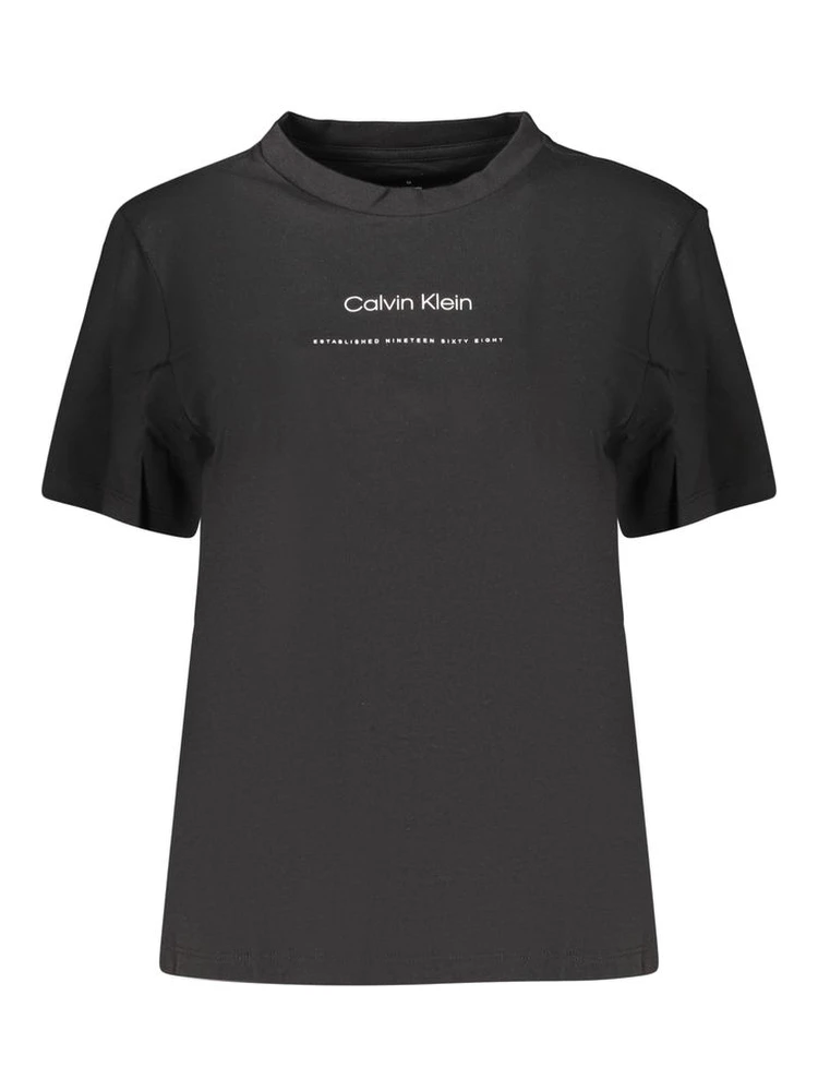 Black Cotton Women's T-Shirt