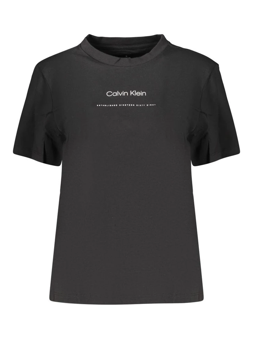 Black Cotton Women's T-Shirt