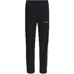 Black Polyester Athletic Pants