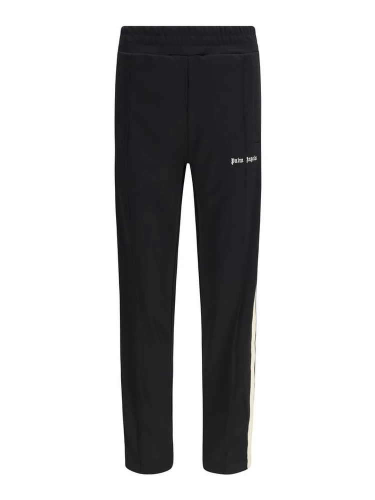 Black Polyester Athletic Pants
