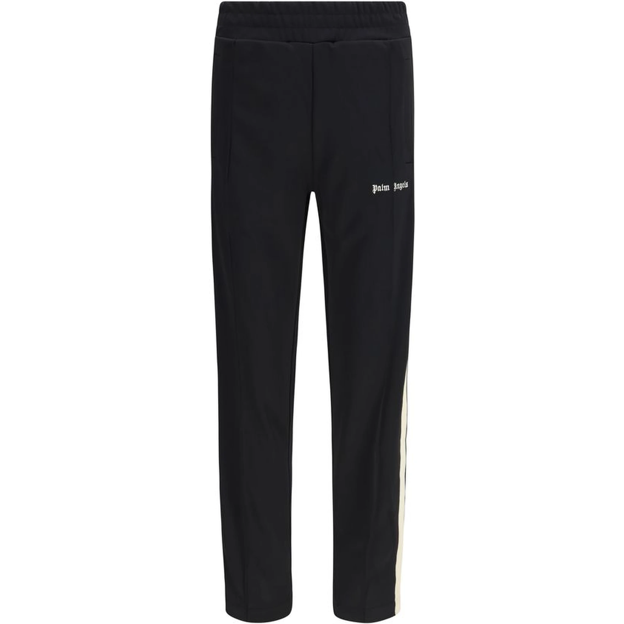 Black Polyester Athletic Pants