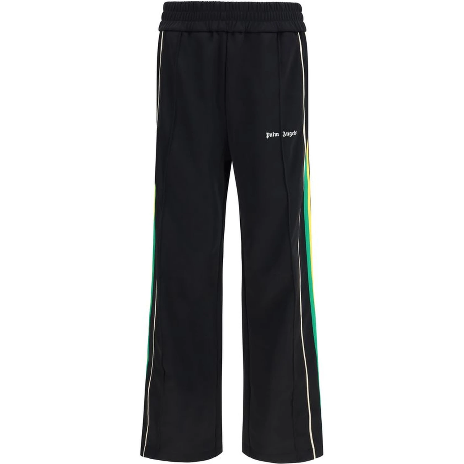 Black Polyester Athletic Pants
