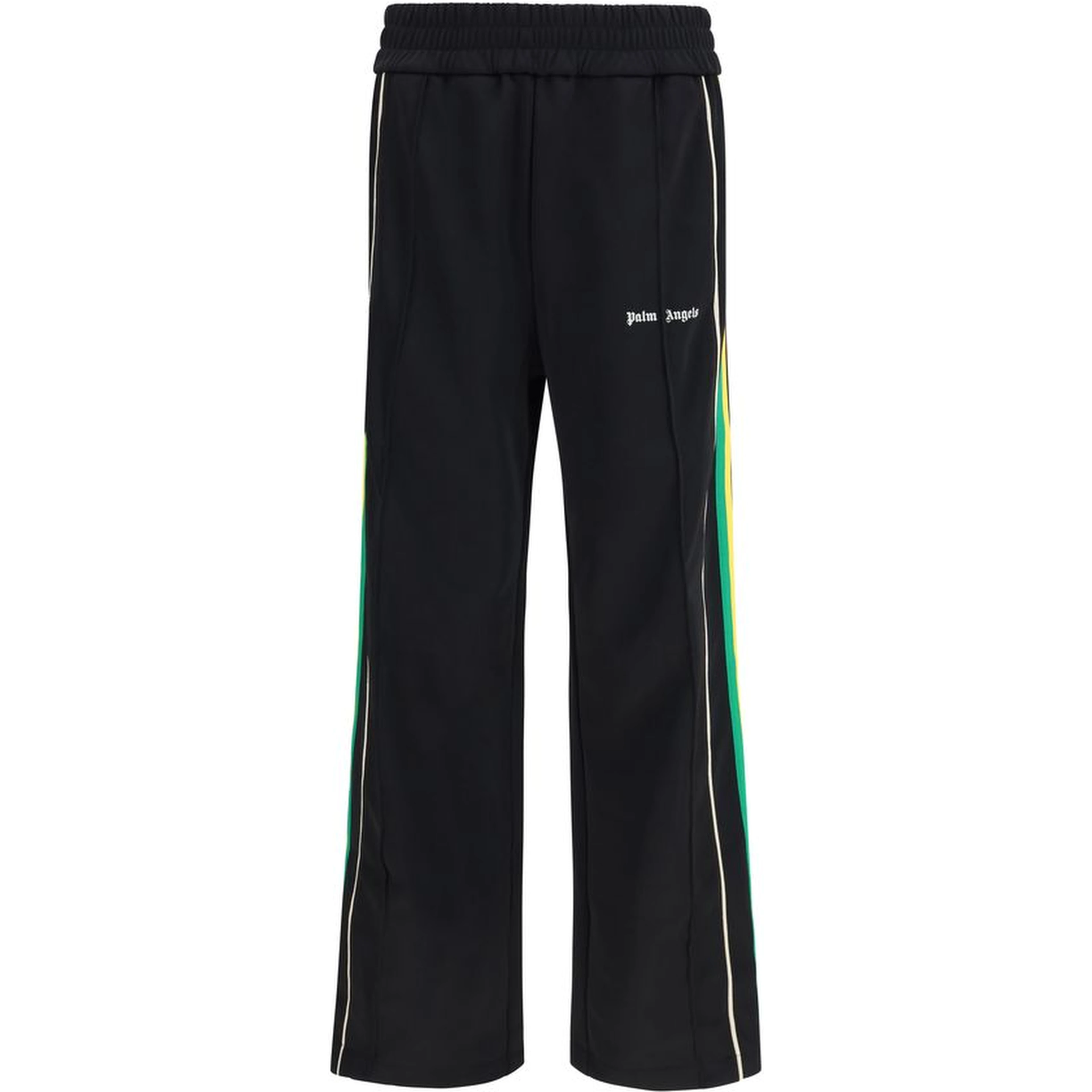 Black Polyester Athletic Pants