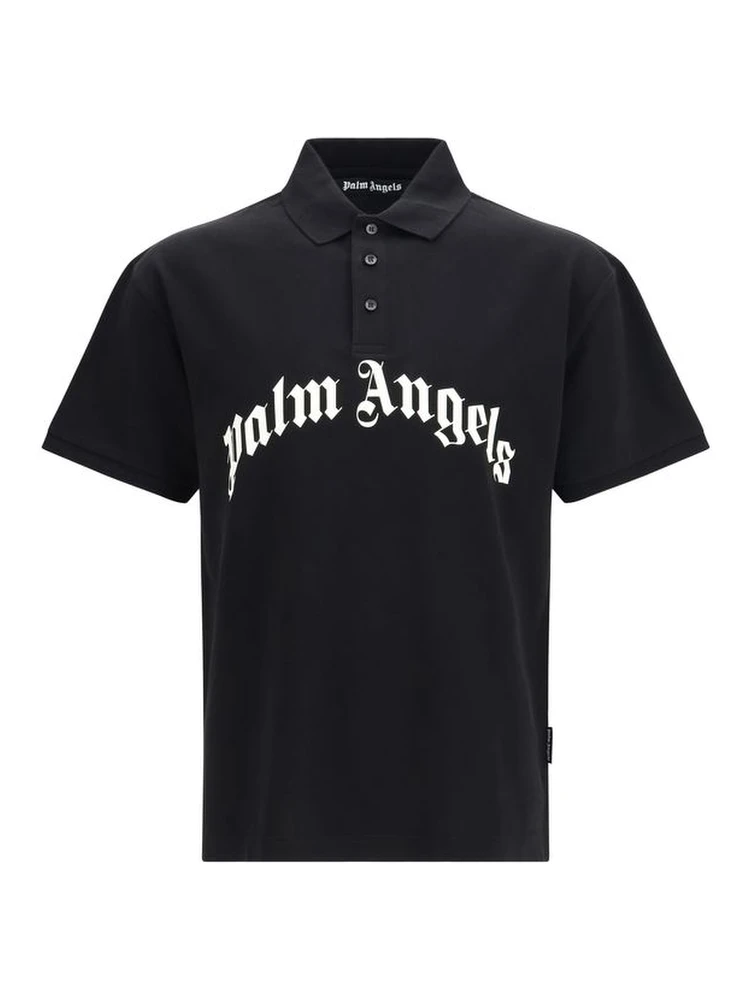 Black Cotton Polo Shirt