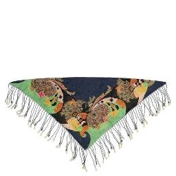 Multicolor Silk Scarf