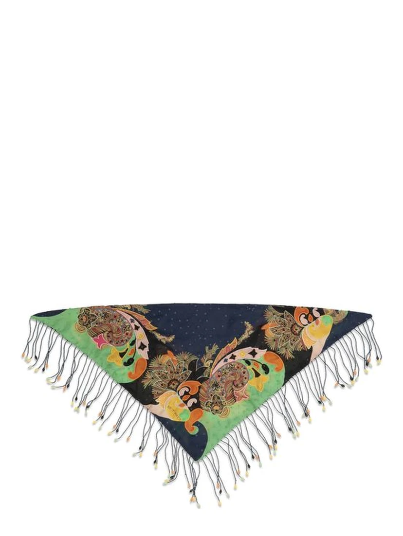 Multicolor Silk Scarf