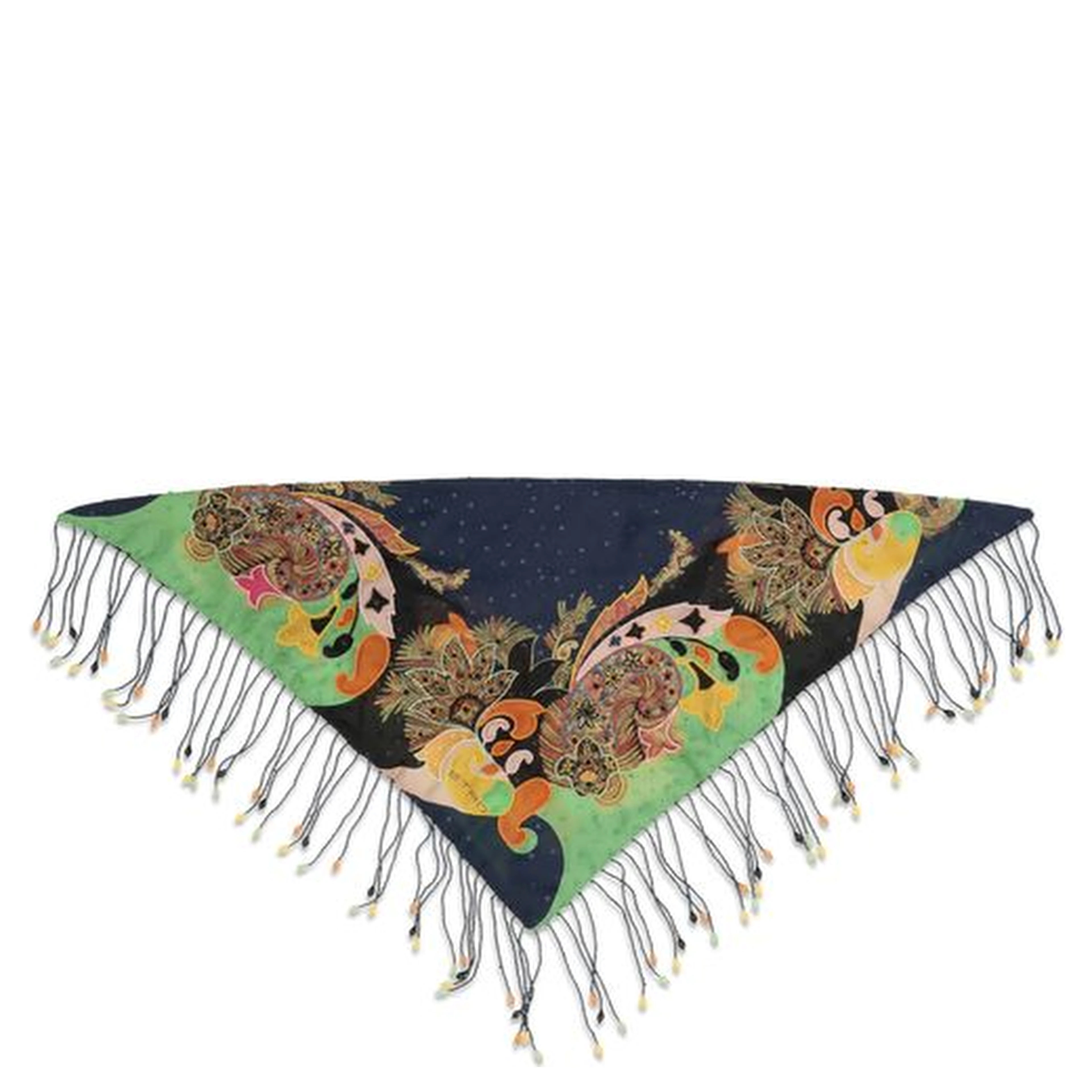 Multicolor Silk Scarf