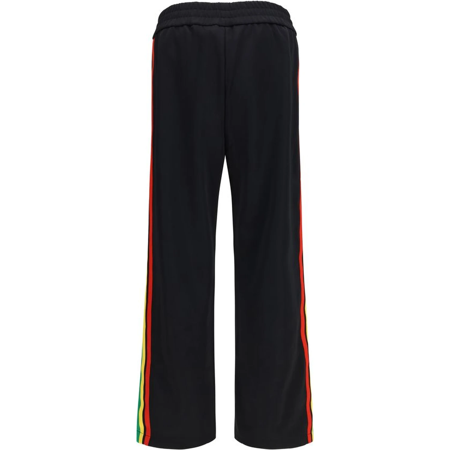Black Polyester Athletic Pants