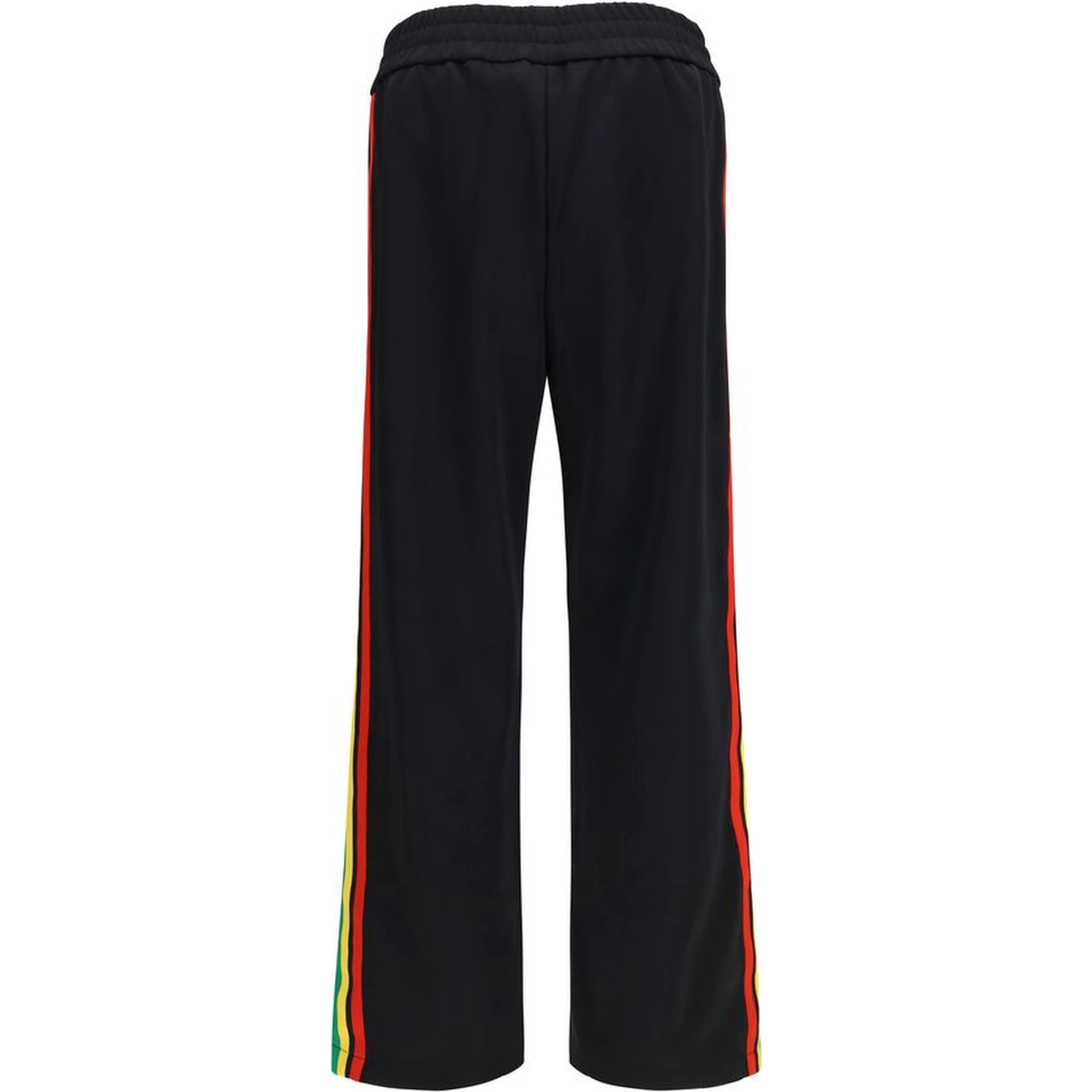Black Polyester Athletic Pants