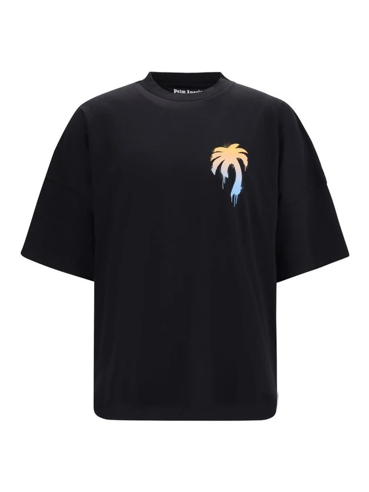 Black Cotton T-Shirt