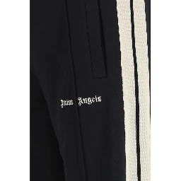Black Polyester Athletic Pants