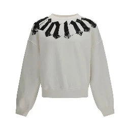 White Cotton Sweatshirt