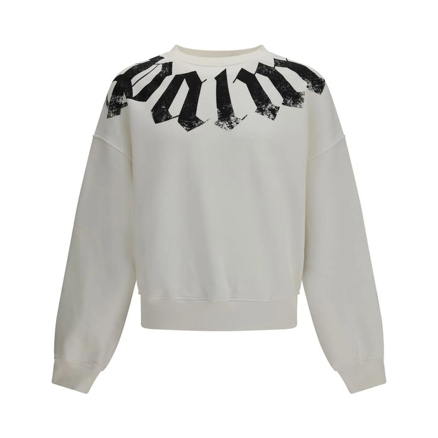 White Cotton Sweatshirt